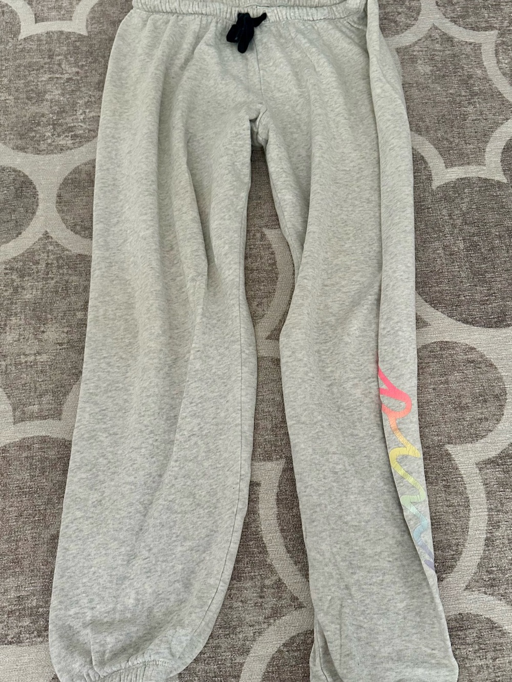 PINK VS women’s Sweatpants with Rainbow Accent